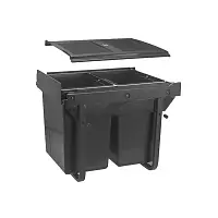 Сегрегатор для модуля 400 мм (2x20L) антрацит, без крепления фасада, с доводчиком — купить оптом и в розницу в интернет магазине GTV-Meridian.